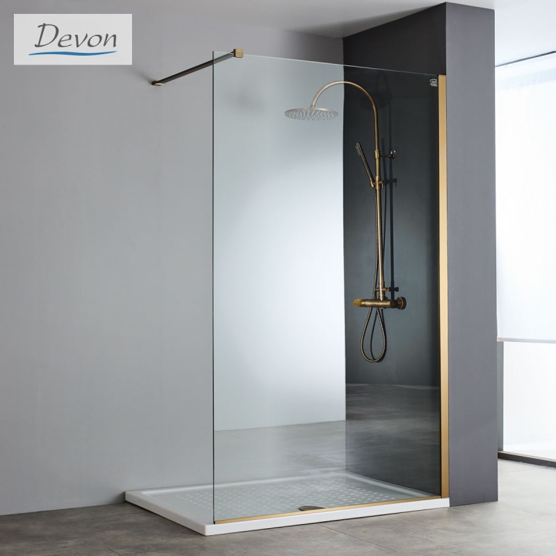 Διαχωριστικό ντουζιέρας h.220cm bronze brushed IWH_C-221 Iwis Walk-in Devon
