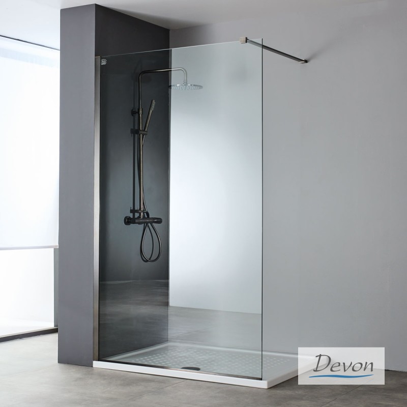 Διαχωριστικό ντουζιέρας h.220cm black brushed IWH_C-411 Iwis Walk-in Devon