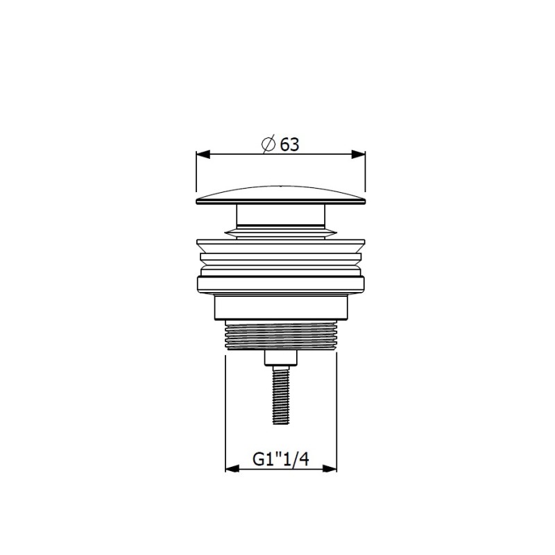 Βαλβίδα νιπτήρος clic-clac IN330 Cora