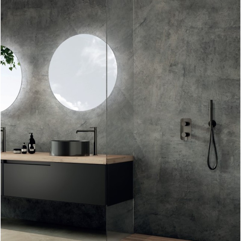 Επιτοίχια παροχή νερού με τηλέφωνο & σπιράλ CE10131+RE50200+RE51620 Eurorama