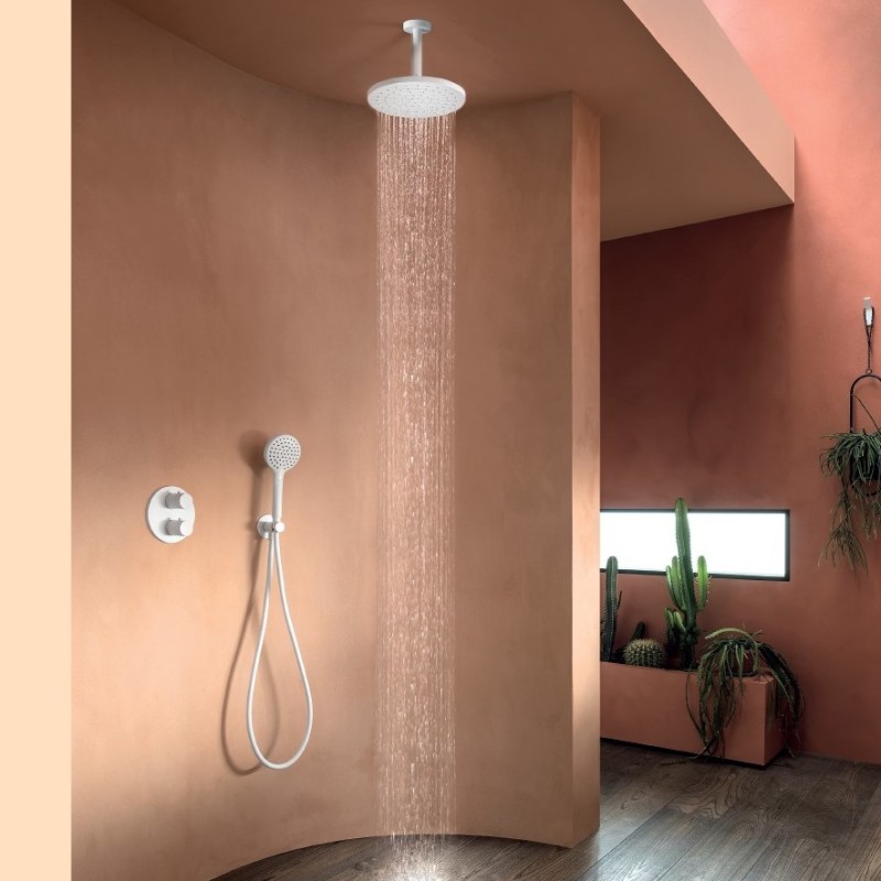 Ανακλινόμενη κεφαλή ντους & μπράτσο οροφής E044075+R50813 Almar