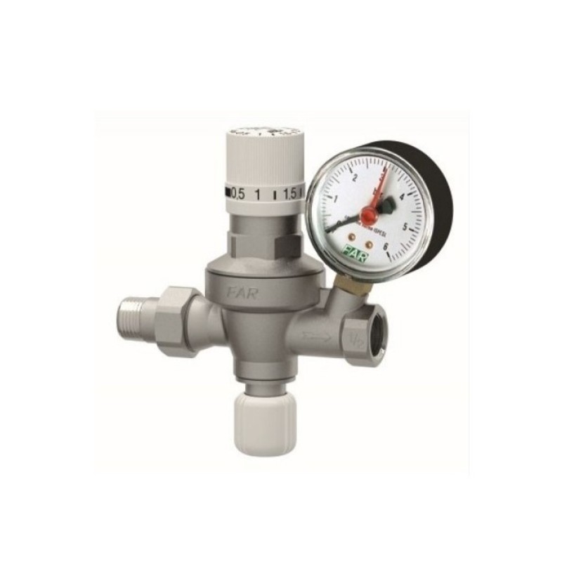 Αυτόματος πλήρωσης με μανόμετρο και προρύθμιση 1/2'' Far (2106)
