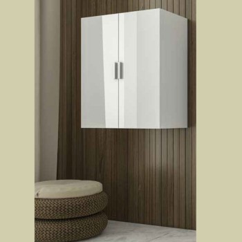 Ντουλάπι κρεμαστό 60cm λευκό με ενιαίο αποθηκευτικό χώρο 5NKR060WH Drop 