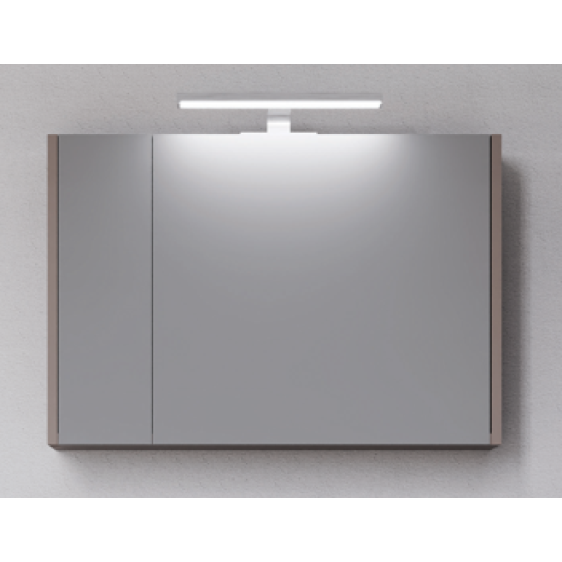 Έπιπλο μπάνιου βάση μελαμίνη και πάγκο solid surface Plasma 80 Faturini