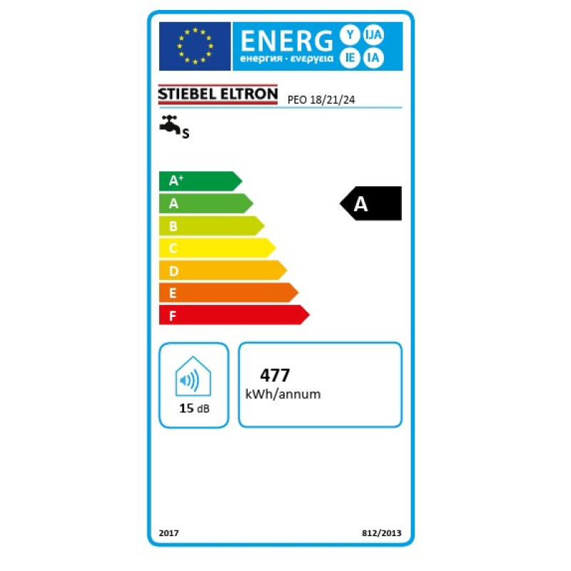Ταχυθερμαντήρας ηλεκτρονικός PEO 18/21/24KW Stiebel Eltron