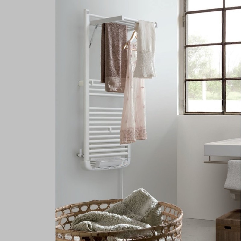 Ηλεκτρικό σώμα λουτρού λευκό με αερόθερμο Dryer plus 1196/500-500 (1000 Watt) Deltacalor