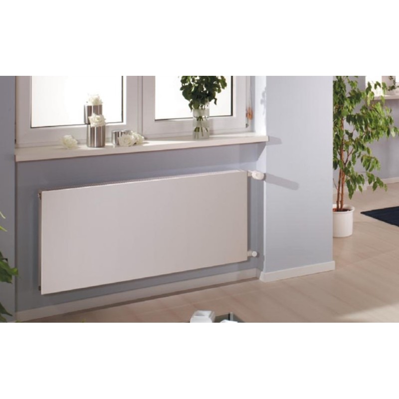 Θερμαντικό σώμα panel (λείας επιφάνειας) 11/600/1200 εξωτερικού βρόγχου (1240 kcal/h) Plan Compact Dianorm