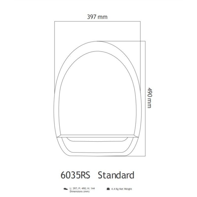 Ηλεκτρονικό μπιντέ-κάθισμα λεκάνης 6035R Plus Uspa