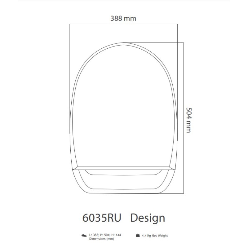Ηλεκτρονικό μπιντέ-κάθισμα λεκάνης 6035R Plus Uspa