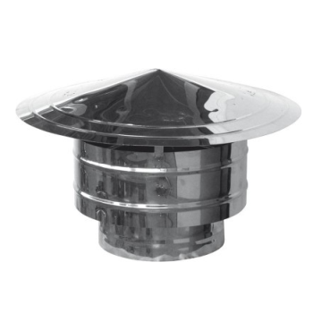 Καπέλο καμινάδας Αντιανεμικό Inox Φ200 Artkamin