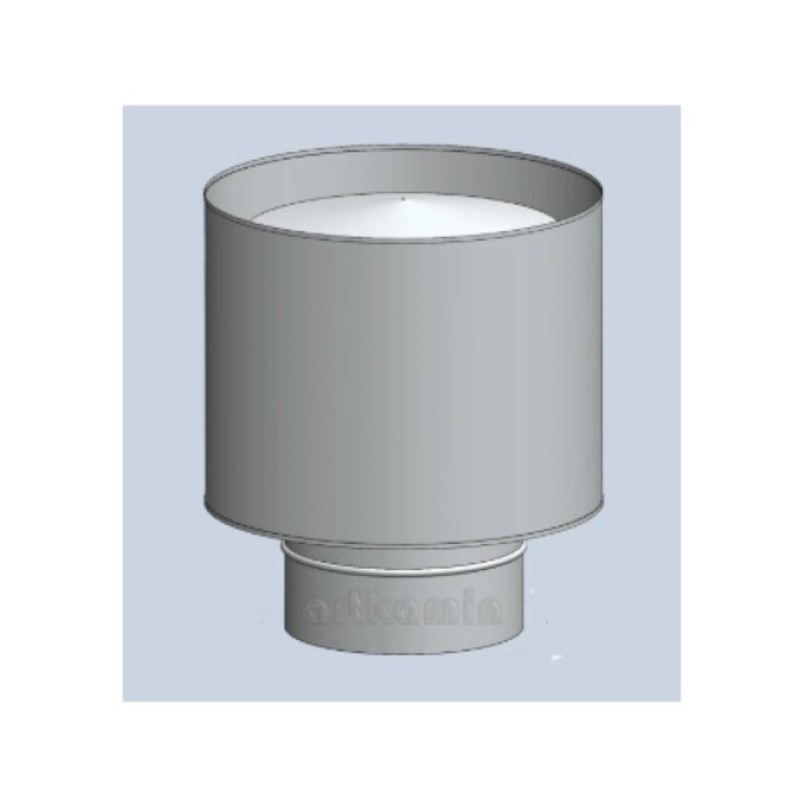 Καπέλο καμινάδας Βαρελάκι Inox Φ130 Artkamin