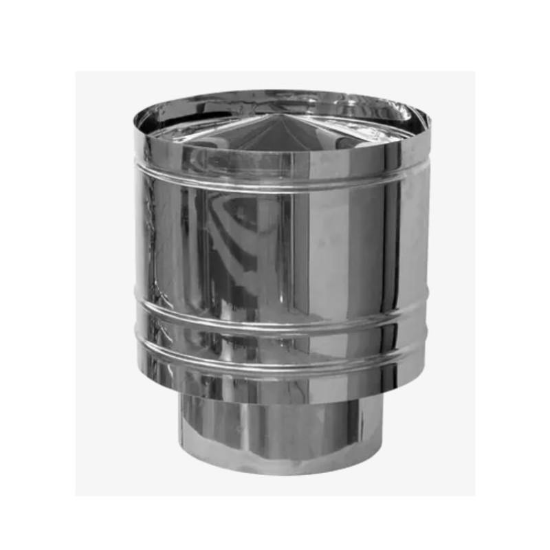 Καπέλο καμινάδας Βαρελάκι Inox Φ130 Artkamin