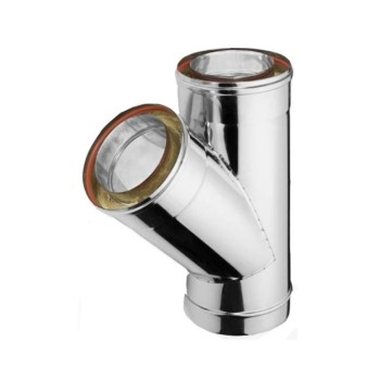 Ημιτάφ Καμινάδας 135° Inox Φ130-180 Artkamin