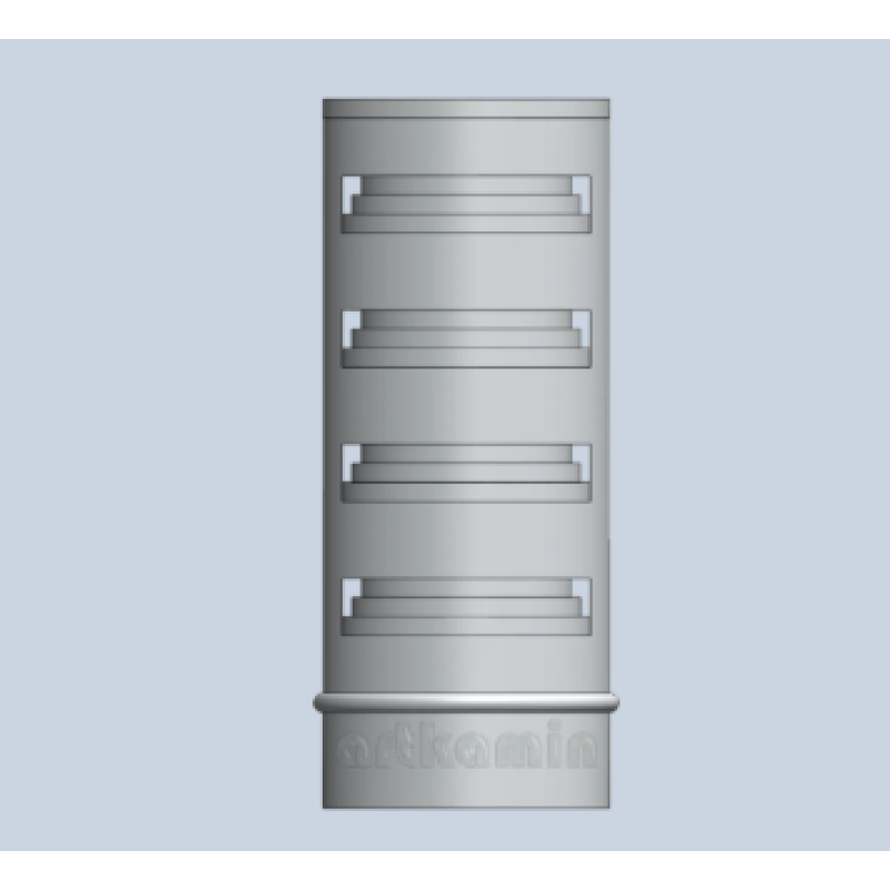Καπέλο καμινάδας Πολυκωνικό Inox Φ300 Artkamin
