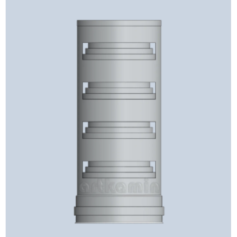 Καπέλο καμινάδας Πολυκωνικό Inox Φ300 Artkamin