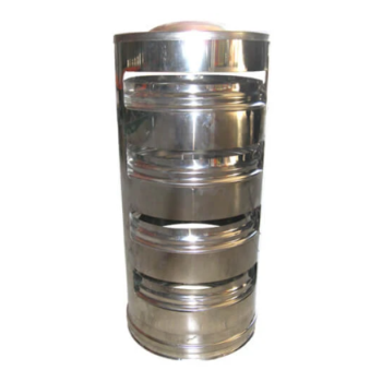 Καπέλο καμινάδας Πολυκωνικό Inox Φ200 Artkamin