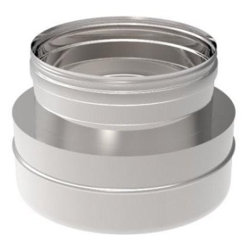 Συστολή καμινάδας μονωμένη Inox Φ100-150 Artkamin
