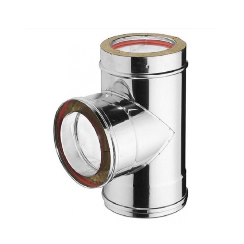 Ταφ Καμινάδας 90° Inox Φ80-130 Artkamin