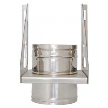 Στήριγμα βάσης τοίχου με τεμάχιο 0,20m Inox Φ200-Φ250 Artkamin