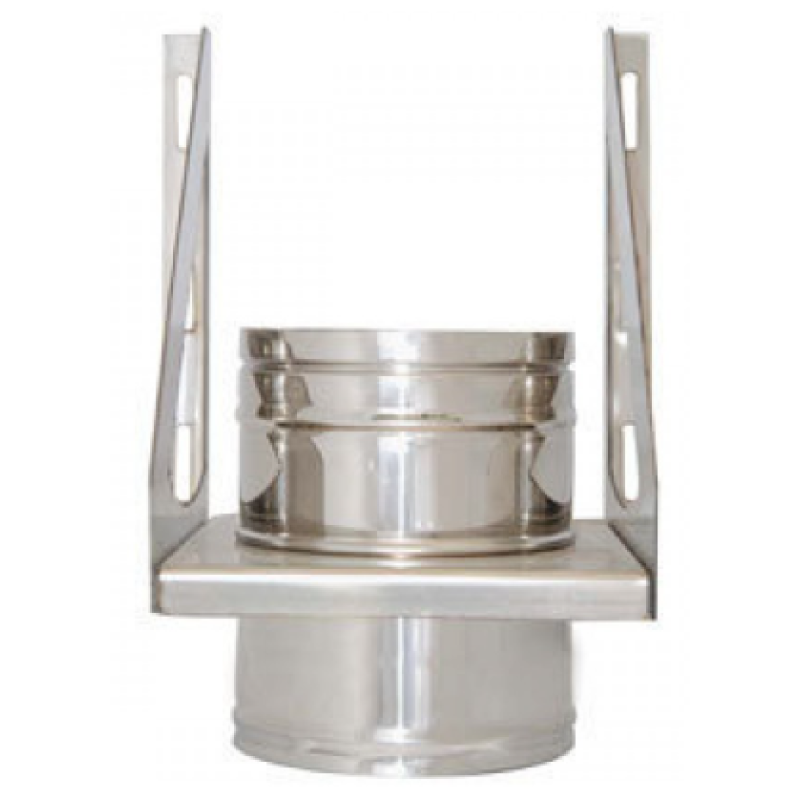 Στήριγμα βάσης τοίχου με τεμάχιο 0,20m Inox Φ200-Φ250 Artkamin