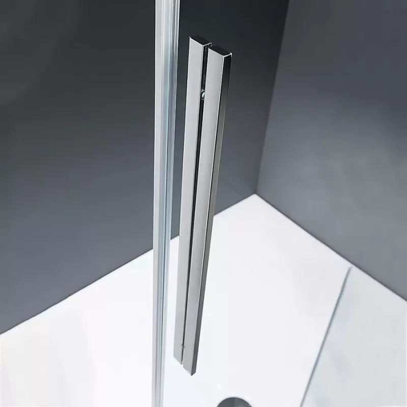 Καμπίνα ντουζιέρας h.195cm με 2 σταθερά & 2 συρόμενα φύλλα χρωμέ SL2F Flow Slider 2+2 Devon