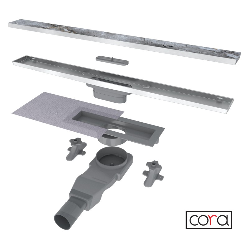 Κανάλι ντους 60cm 88060 Zip Cora