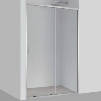 Καμπίνα ντουζιέρας h.185cm με 1 σταθερό & 1 συρόμενο φύλλο χρωμέ 513 Crown Καμπίνα ντουζιέρας h.185cm με 1 σταθερό & 1 συρόμενο φύλλο χρωμέ 513 Crown