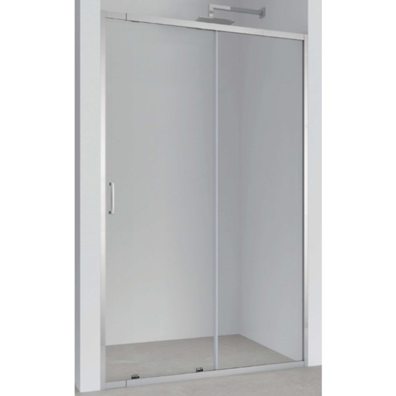 Καμπίνα ντουζιέρας h.185cm με 1 σταθερό & 1 συρόμενο φύλλο χρωμέ 513 Crown Καμπίνα ντουζιέρας h.185cm με 1 σταθερό & 1 συρόμενο φύλλο χρωμέ 513 Crown