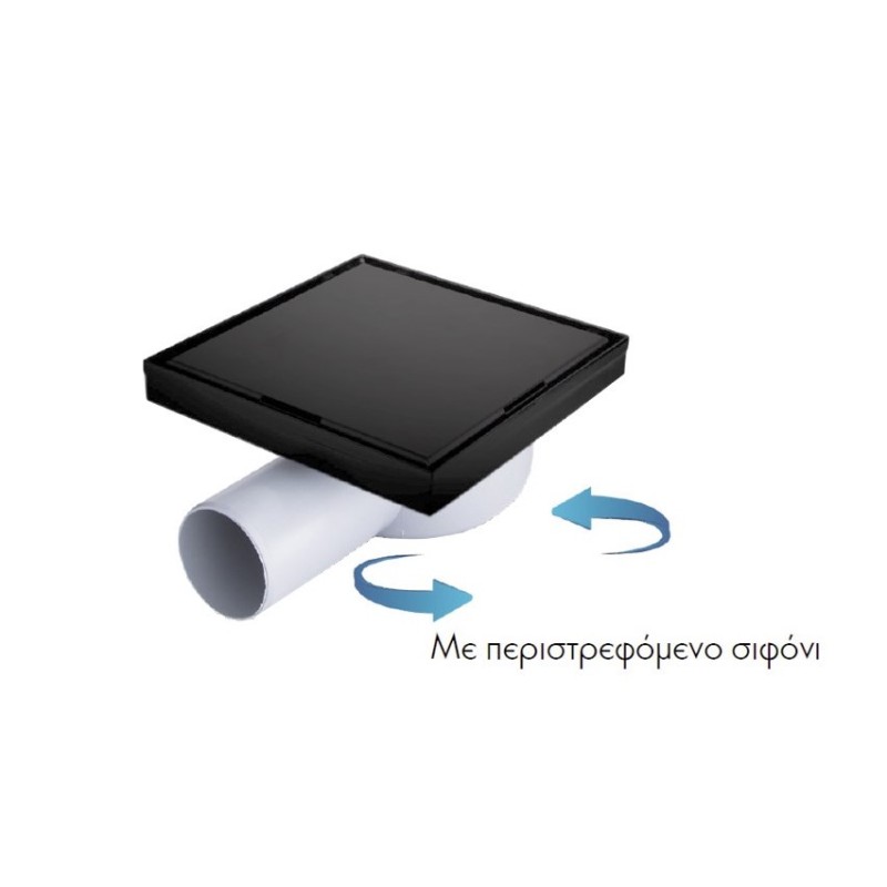 Σιφών δαπέδου ντουζιέρας με σχαράκι 1253212 Libra Maxiflow