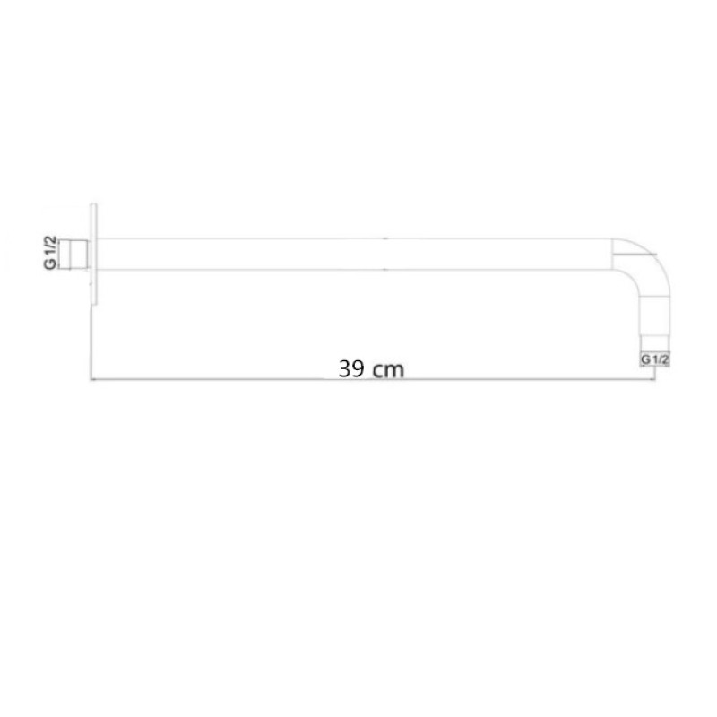 Βραχίονας τοίχου 39cm 690901 Carla KLS Βραχίονας τοίχου 39cm 690901 Carla KLS