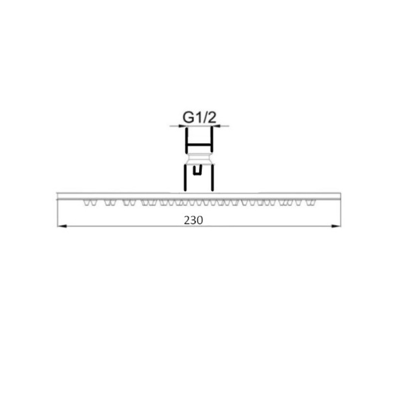 Κεφαλή ντους Ø23cm 69188085 Carla KLS Κεφαλή ντους Ø23cm 69188085 Carla KLS