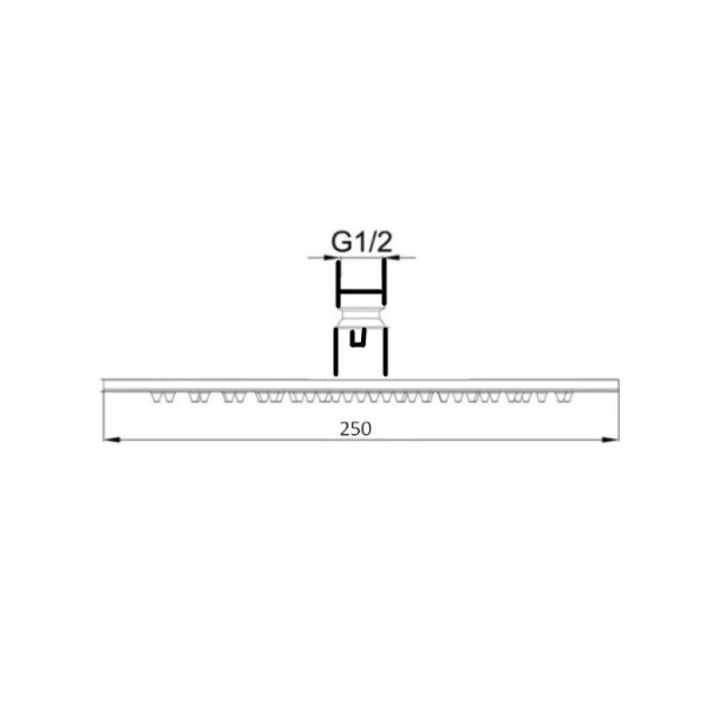 Κεφαλή ντους Ø20cm Slope Teorema Κεφαλή ντους Ø20cm Slope Teorema