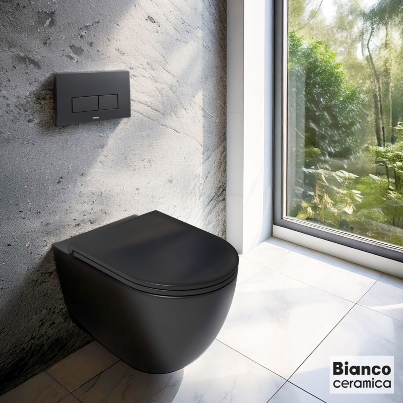 Κάλυμμα λεκάνης slim soft close MS38C Lenta Bianco Ceramica