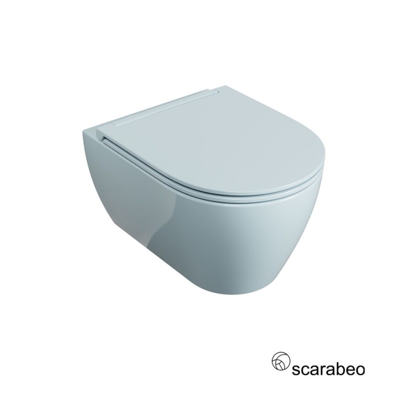 Λεκάνη κρεμαστή 50,5cm με κάλυμμα slim soft close 520100SC Glam Scarabeo