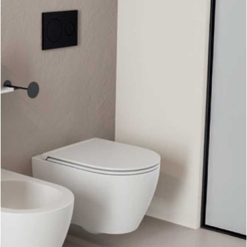 Λεκάνη κρεμαστή 50,5cm με κάλυμμα slim soft close 552000SC Moon Scarabeo