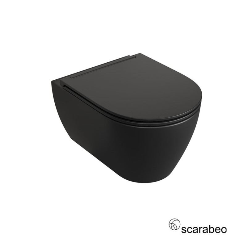 Λεκάνη κρεμαστή 50,5cm με κάλυμμα slim soft close 552000SC Moon Scarabeo