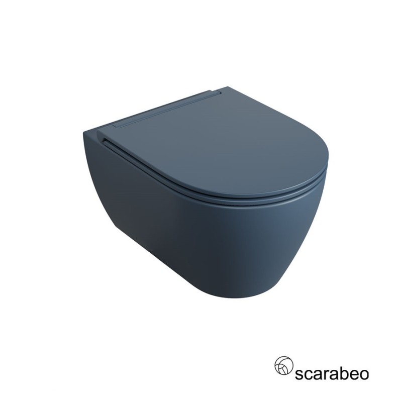 Λεκάνη κρεμαστή 50,5cm με κάλυμμα slim soft close 552000SC Moon Scarabeo