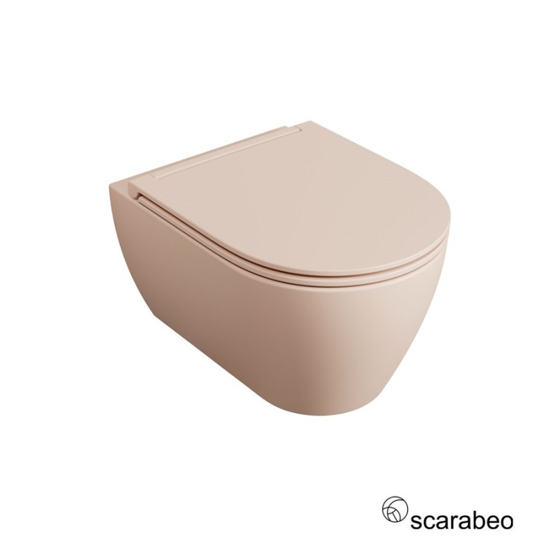 Λεκάνη κρεμαστή 50,5cm με κάλυμμα slim soft close 552000SC Moon Scarabeo