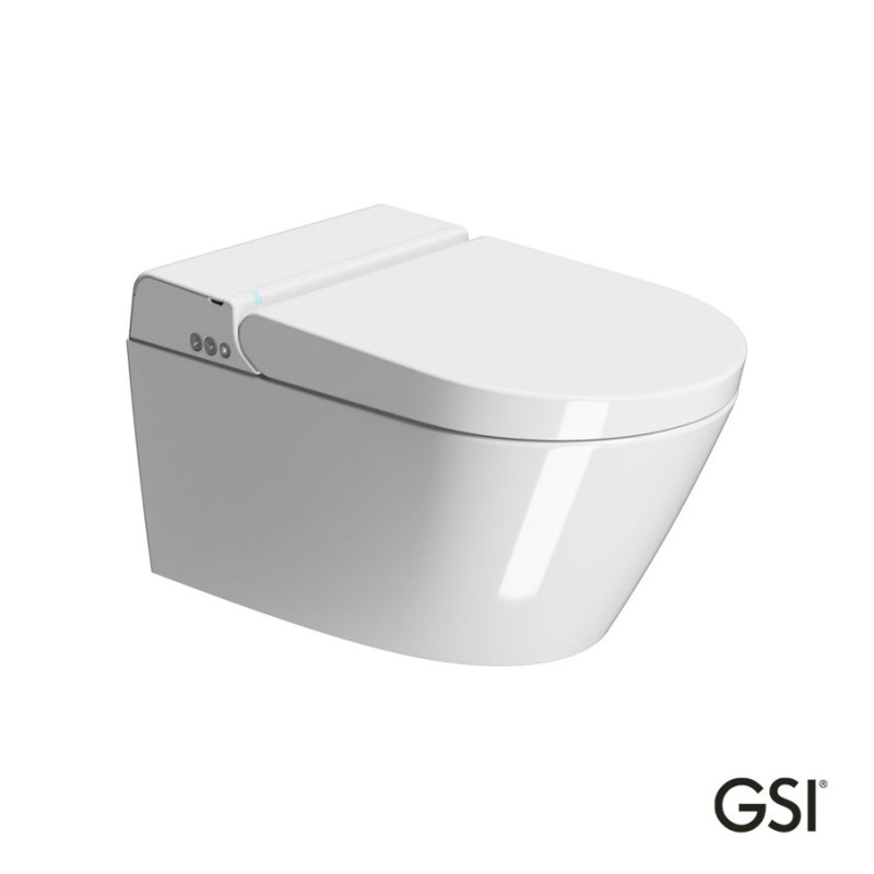 Λεκάνη κρεμαστή 59cm με σύστημα ηλεκτρονικού μπιντέ 7418K Pura WClean Swirl GSI