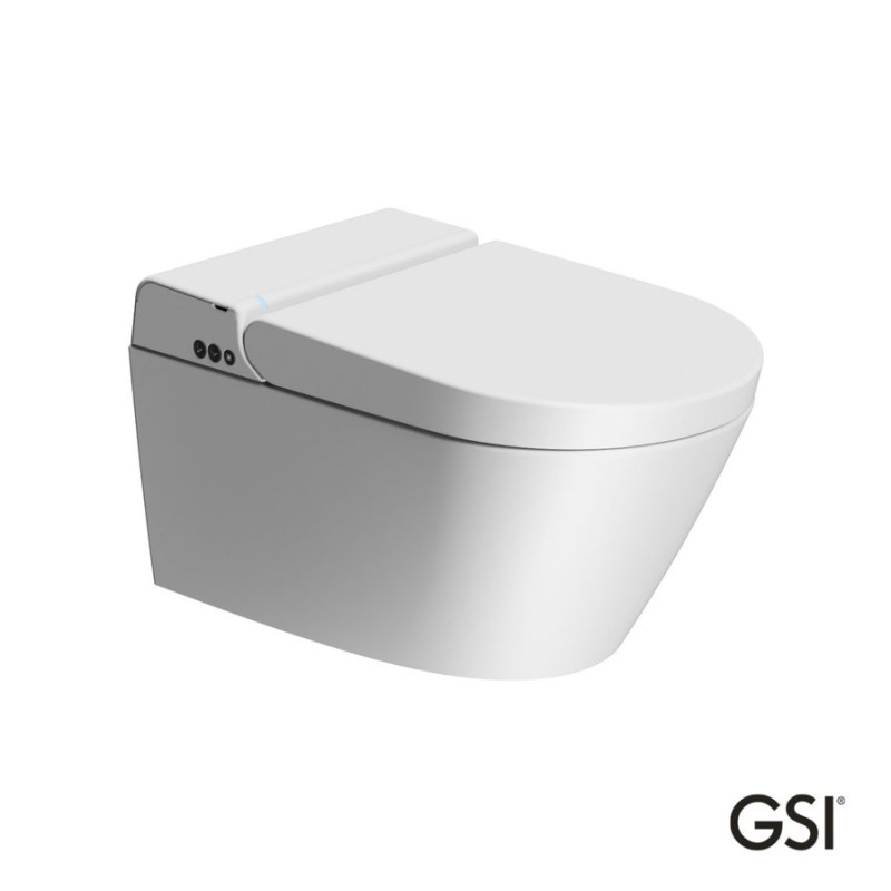 Λεκάνη κρεμαστή 59cm με σύστημα ηλεκτρονικού μπιντέ 7418K Pura WClean Swirl GSI