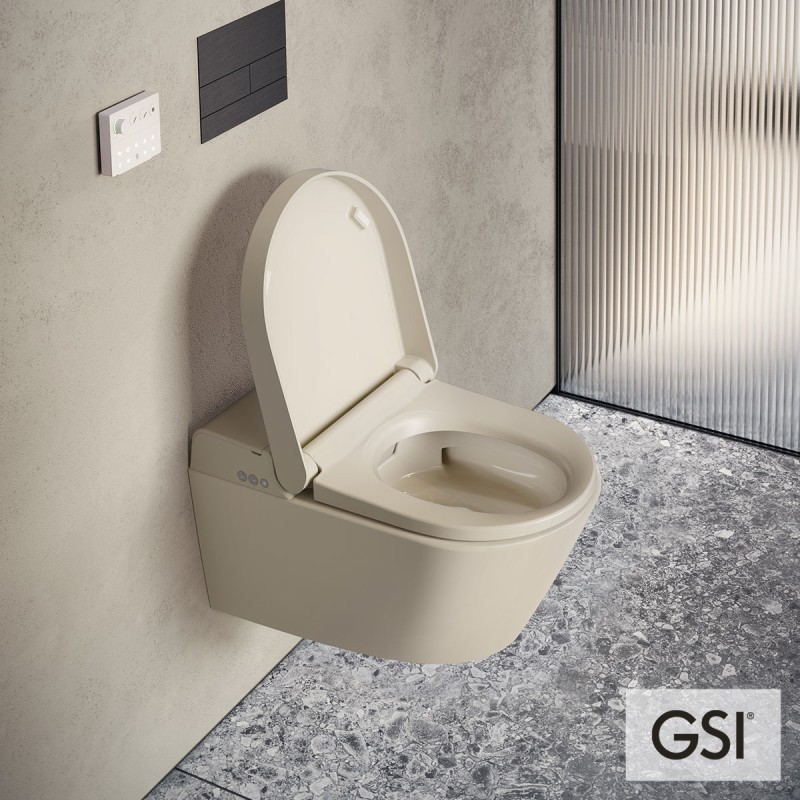 Λεκάνη κρεμαστή 59cm με σύστημα ηλεκτρονικού μπιντέ 7418K Pura WClean Swirl GSI