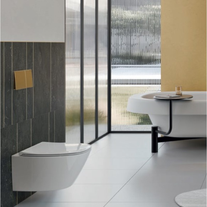 Λεκάνη κρεμαστή 54,5cm με κάλυμμα slim soft close 841500SC Modo Plus Swirl GSI Λεκάνη κρεμαστή 54,5cm με κάλυμμα slim soft close 841500SC Modo Plus Swirl GSI