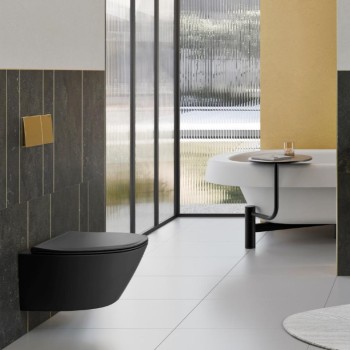 Λεκάνη κρεμαστή 54,5cm με κάλυμμα slim soft close 841500SC Modo Plus Swirl GSI Λεκάνη κρεμαστή 54,5cm με κάλυμμα slim soft close 841500SC Modo Plus Swirl GSI