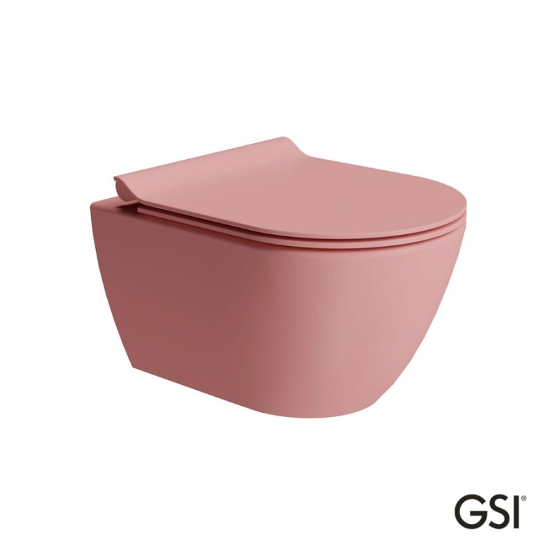 Λεκάνη κρεμαστή 50cm με κάλυμμα super slim soft close 881600SC Pura Swirl GSI