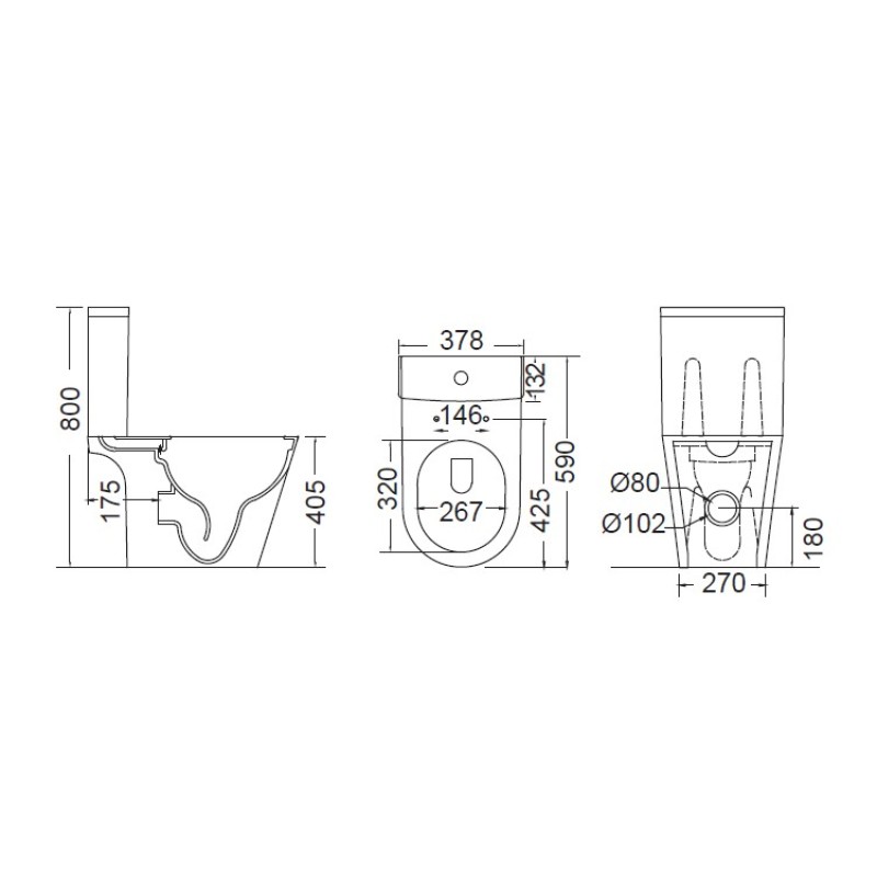 Λεκάνη επιδαπέδια Χ.Π. 59cm με κάλυμμα slim soft close AM12000SC-300 Amelia Bianco Ceramica Λεκάνη επιδαπέδια Χ.Π. 59cm με κάλυμμα slim soft close AM12000SC-300 Amelia Bianco Ceramica