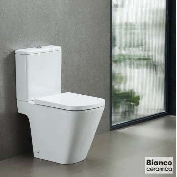 Λεκάνη επιδαπέδια Χ.Π. 62cm με κάλυμμα soft close SG12000SC-300 Sega Bianco Ceramica