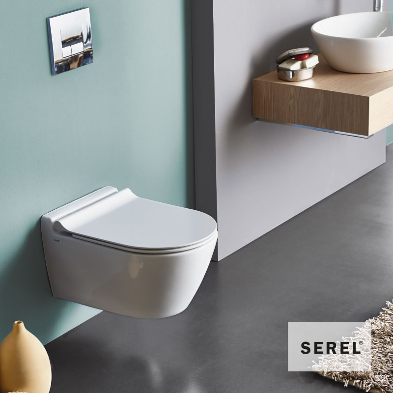 Κάλυμμα λεκάνης slim soft close 9005SC-300 Smart Serel