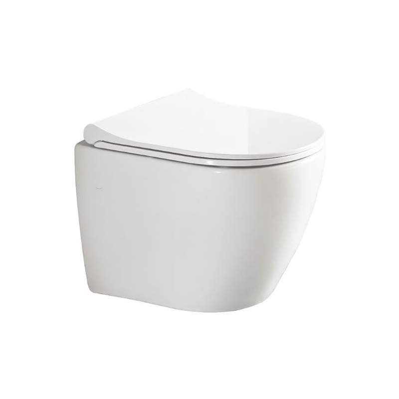 Λεκάνη κρεμαστή 48cm με κάλυμμα VT01000 Vito Bianco Ceramica