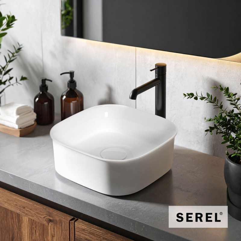 Νιπτήρας επιτραπέζιος 36x36cm 2061-300 Diona Serel