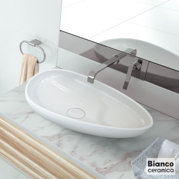 Νιπτήρας επιτραπέζιος 58x37cm 31140-300 Monza Bianco Ceramica Νιπτήρας επιτραπέζιος 58x37cm 31140-300 Monza Bianco Ceramica